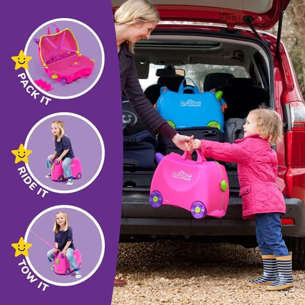 چمدان کودک طرح تریکسی صورتی ترانکی Trunki — تصویر ۴