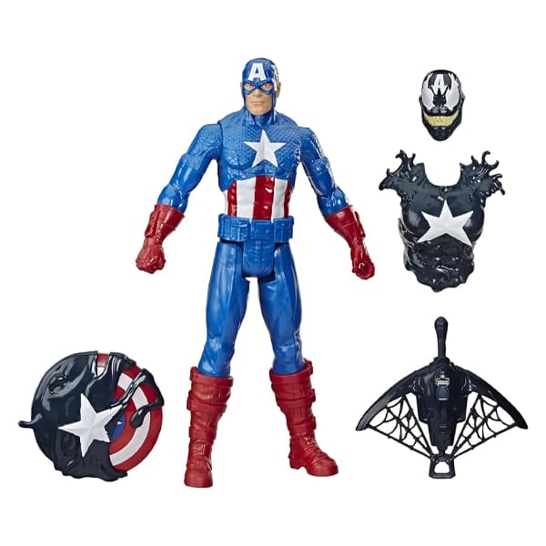 اکشن فیگور کاپیتان آمریکا مدل تبدیل به ونوم Hasbro — تصویر ۴