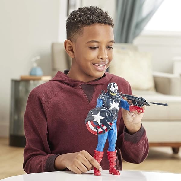 اکشن فیگور کاپیتان آمریکا مدل تبدیل به ونوم Hasbro — تصویر ۶