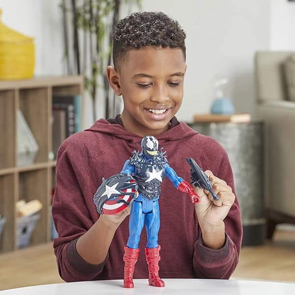 اکشن فیگور کاپیتان آمریکا مدل تبدیل به ونوم Hasbro — تصویر ۸
