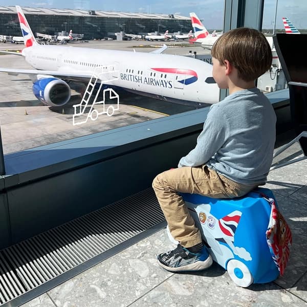 چمدان کودک طرح هواپیما ترانکی Trunki — تصویر ۷