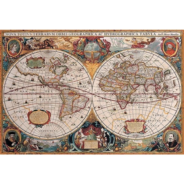 پازل 2000 تکه یوروگرافیکس Eurographics طرح نقشه باستانی جهان — تصویر ۴
