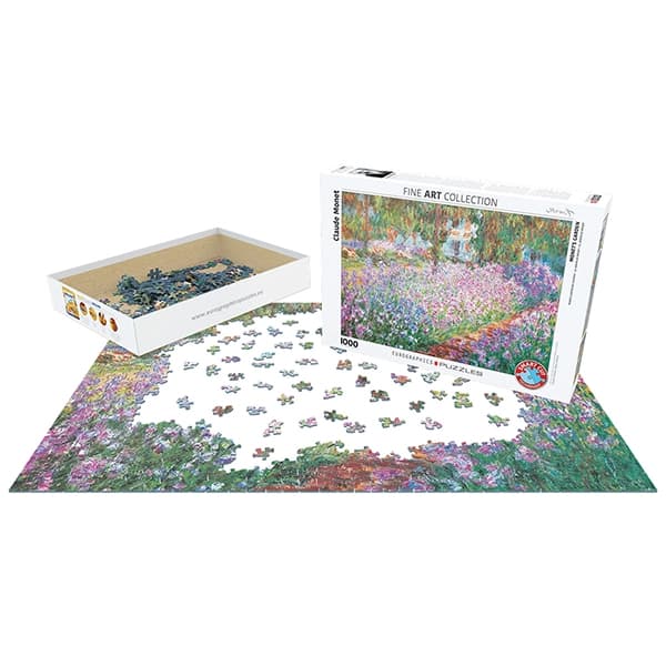 پازل 1000 تکه یوروگرافیکس Eurographics طرح باغ مونه — تصویر ۲