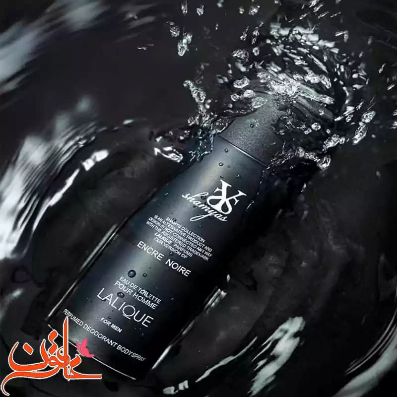 اسپری مردانه شمیاس مدل Lalique لالیک مشکی حجم 200 میل — تصویر ۲
