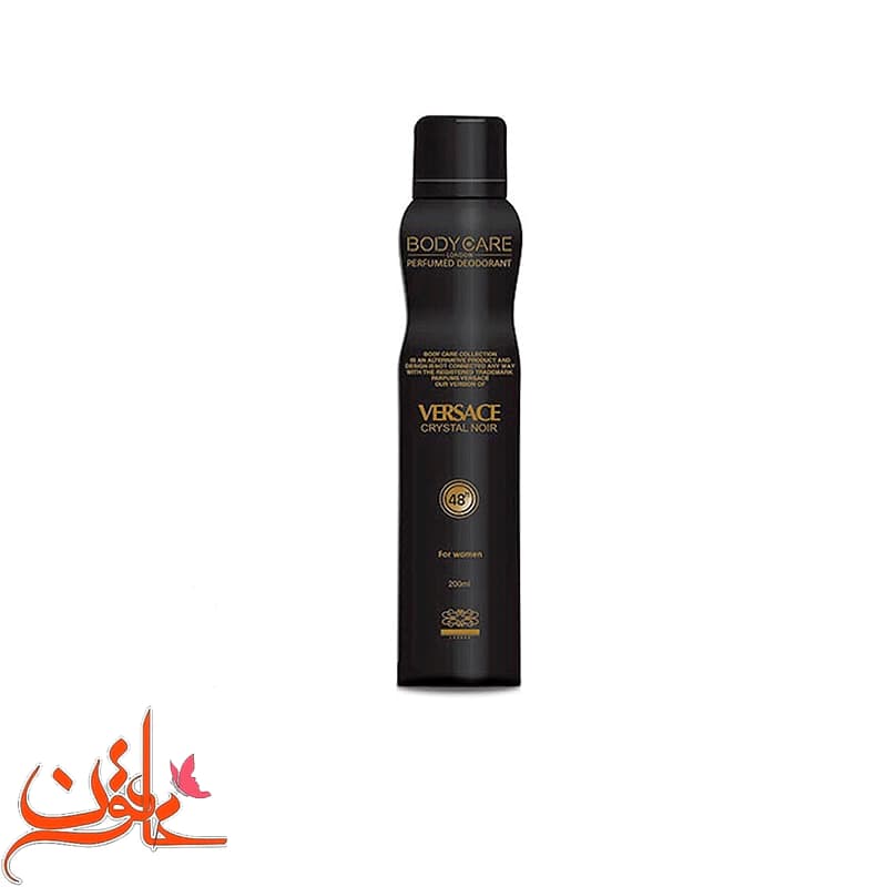 اسپری زنانه بادی کر مدل Versace Crystal Noir حجم 200میل