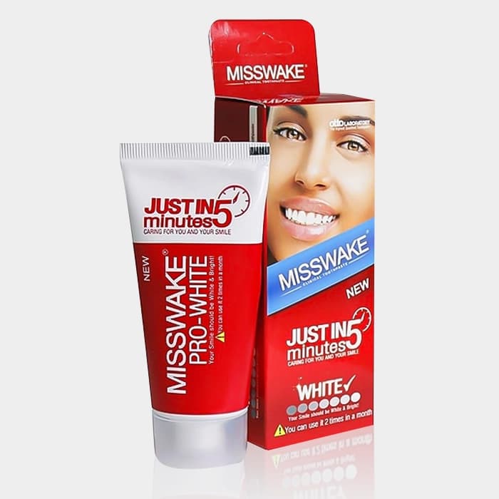 خمیر دندان سفید کننده 5 دقیقه ای میسویک Misswake Just In 5 Minutes Toothpaste 50ml — تصویر ۲