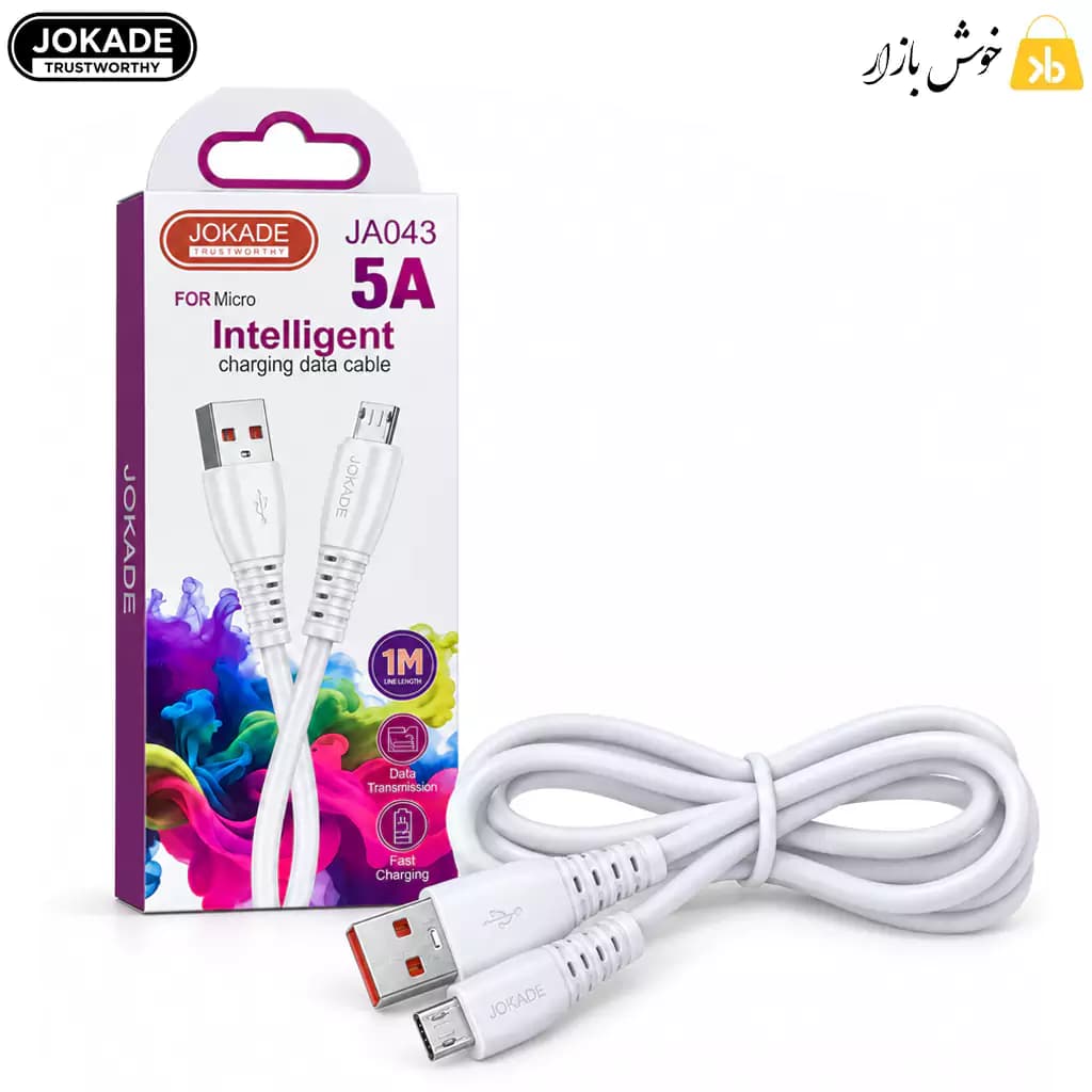 کابل شارژ و انتقال داده میکرو USB جوکید مدل JA043
