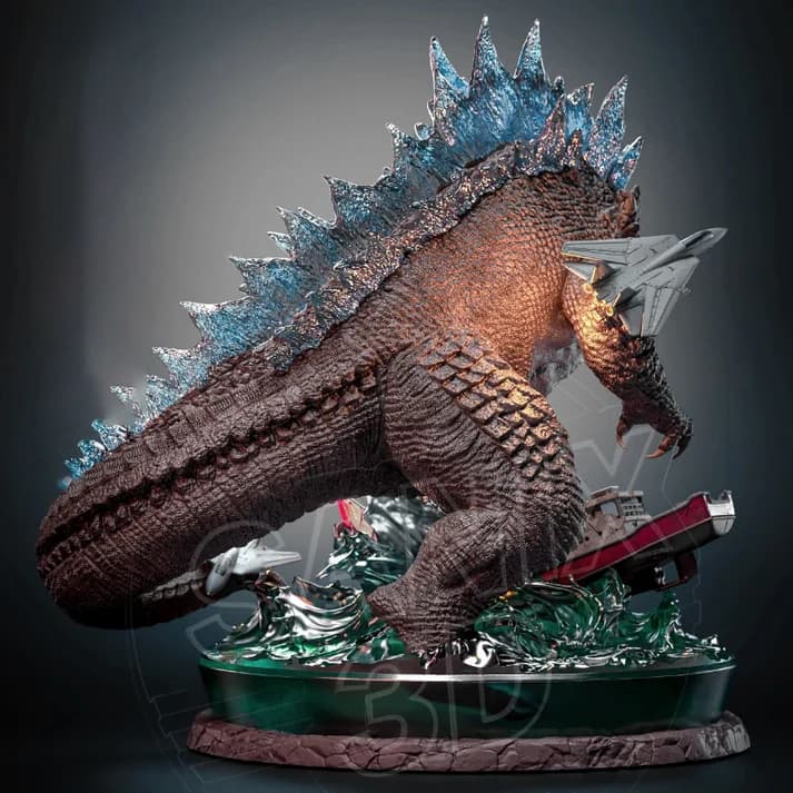 🦖 فیگور گودزیلا Godzilla ارتفاع 26 سانتی‌متر | جنس PLA+ — تصویر ۲