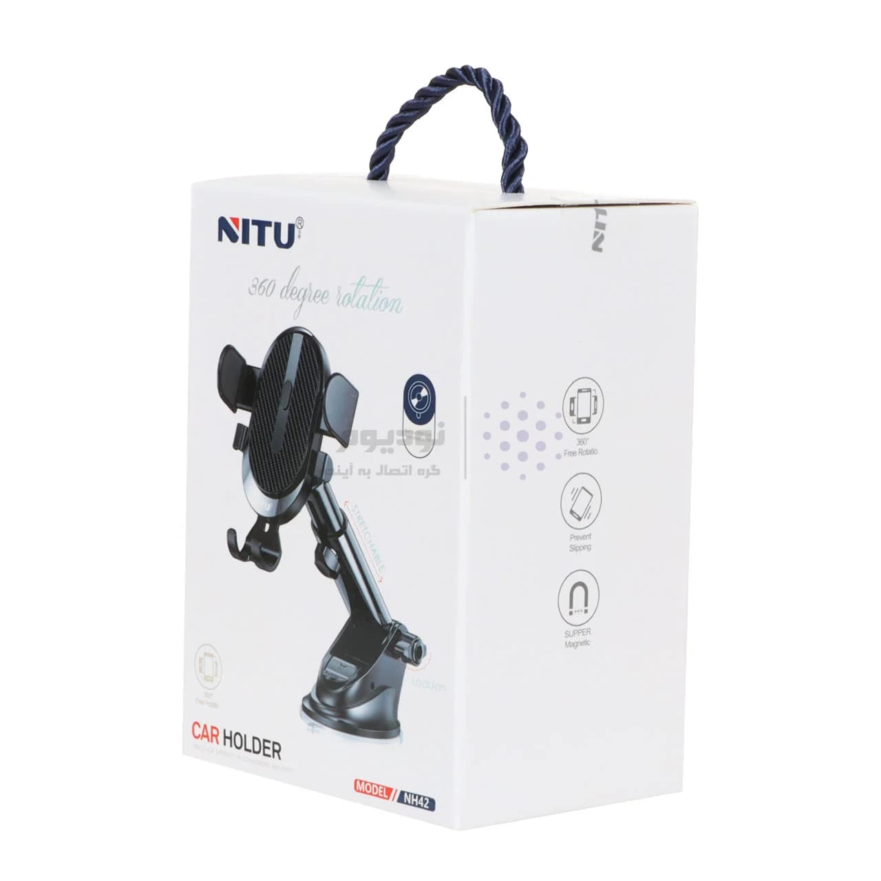 هولدر گوشی موبایل پایه دار NITU مدل NH42 – مشکی — تصویر ۶