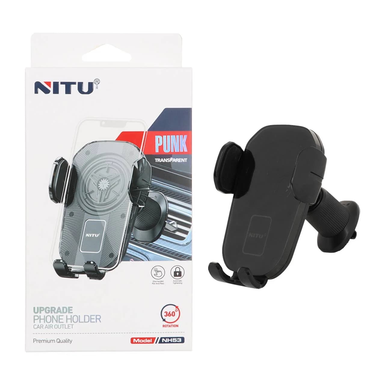 هولدر گوشی موبایل دریچه کولری Nitu مدل NH53 – مشکی