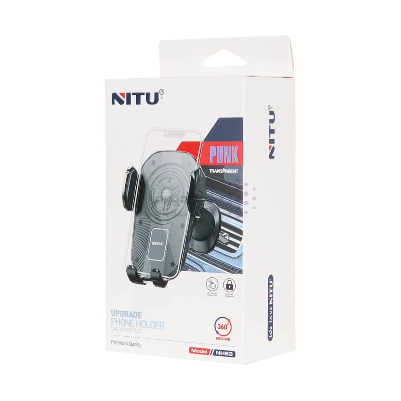 هولدر گوشی موبایل دریچه کولری Nitu مدل NH53 – مشکی — تصویر ۴