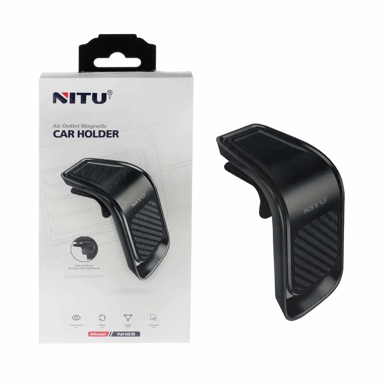 هولدر گوشی موبایل دریچه کولری NITU مدل NH29 – مشکی
