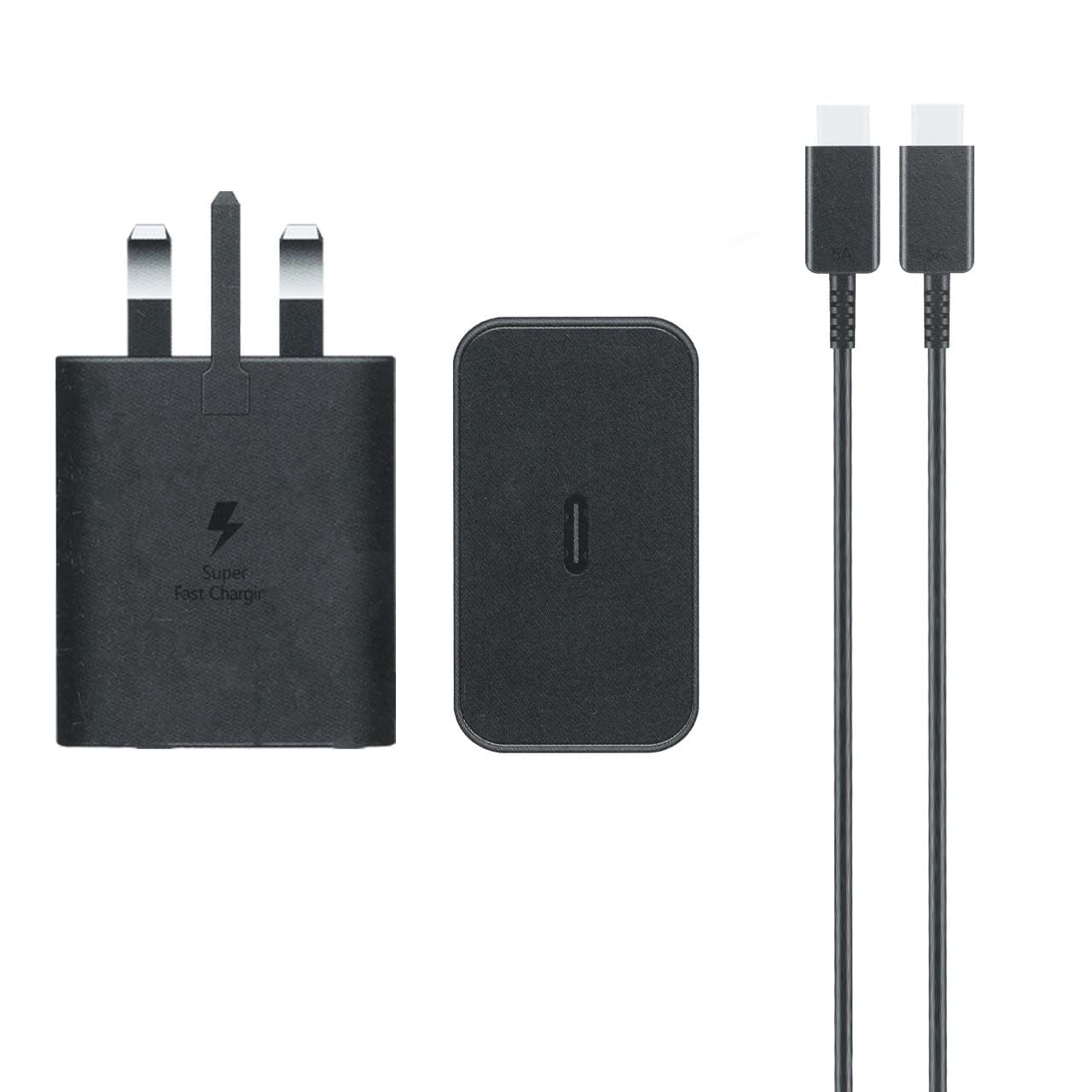 شارژر دیواری PD و فست Samsung مدل EP-T4511 45W به همراه کابل شارژ Type-C To Type-C – مشکی -ASP (گارانتی شش ماهه آروین) — تصویر ۳
