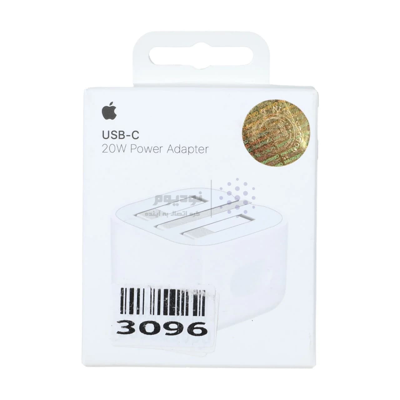 شارژر دیواری سه پین Apple مدل MUVT3B/A A2344 20W – سفید – ASP (گارانتی شش ماهه آروین) — تصویر ۵