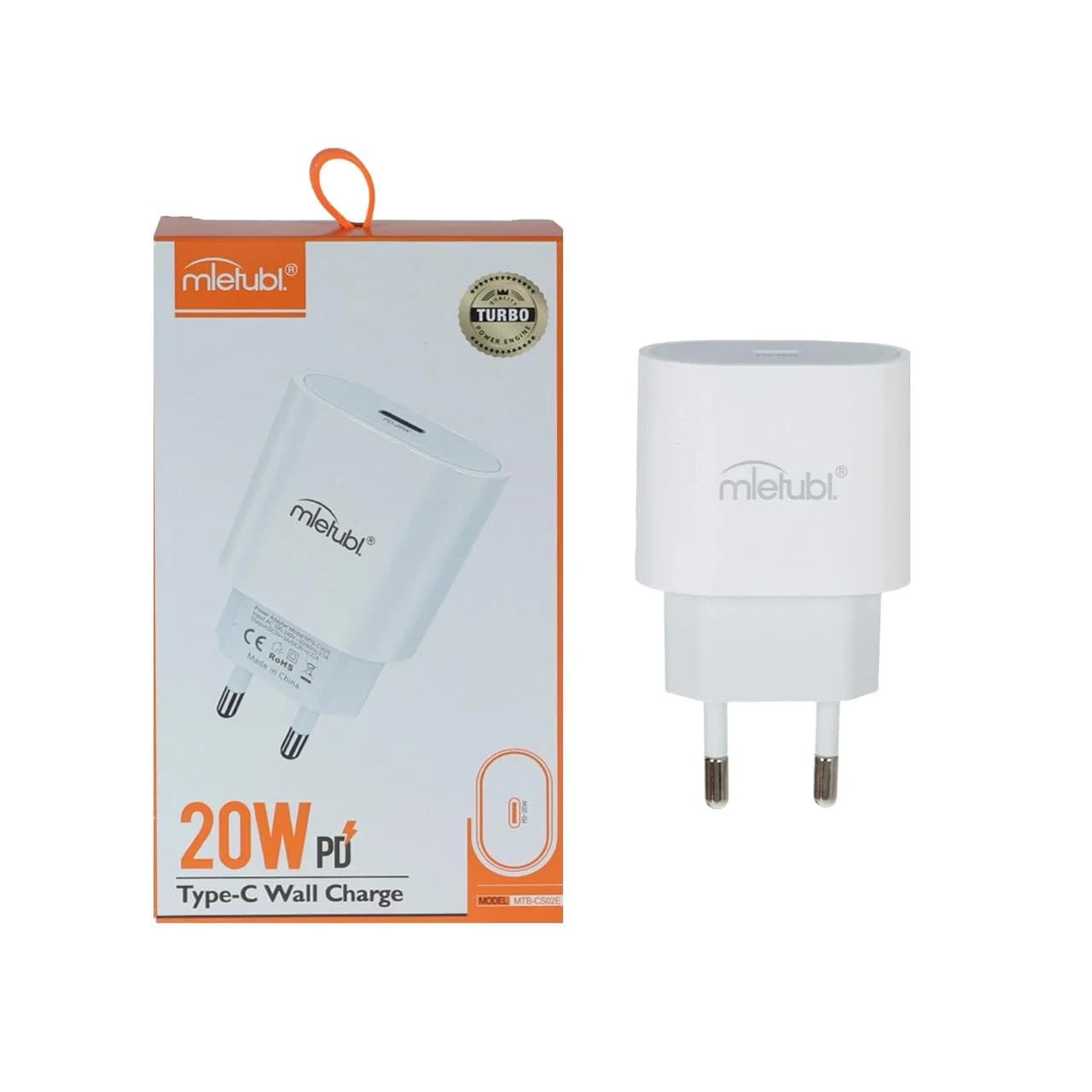 شارژر دیواری PD و فست تک پورت Mietubl مدل MTB-CS02E 20W – سفید (گارانتی شش ماهه AZR)