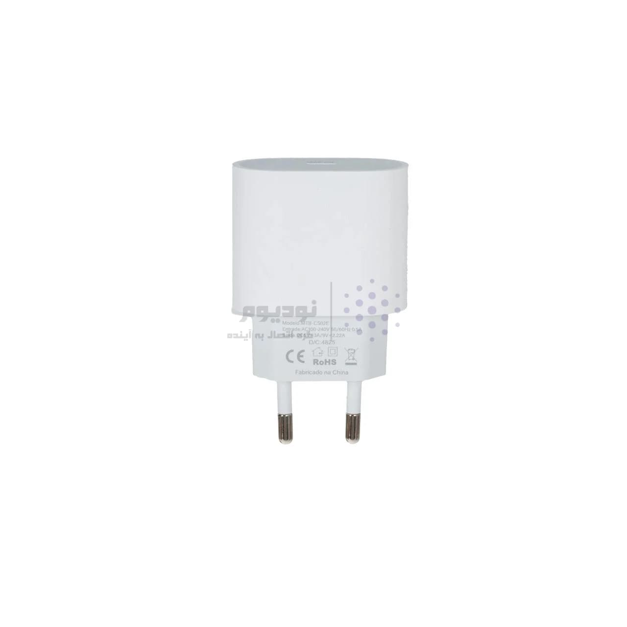 شارژر دیواری PD و فست تک پورت Mietubl مدل MTB-CS02E 20W – سفید (گارانتی شش ماهه AZR) — تصویر ۳