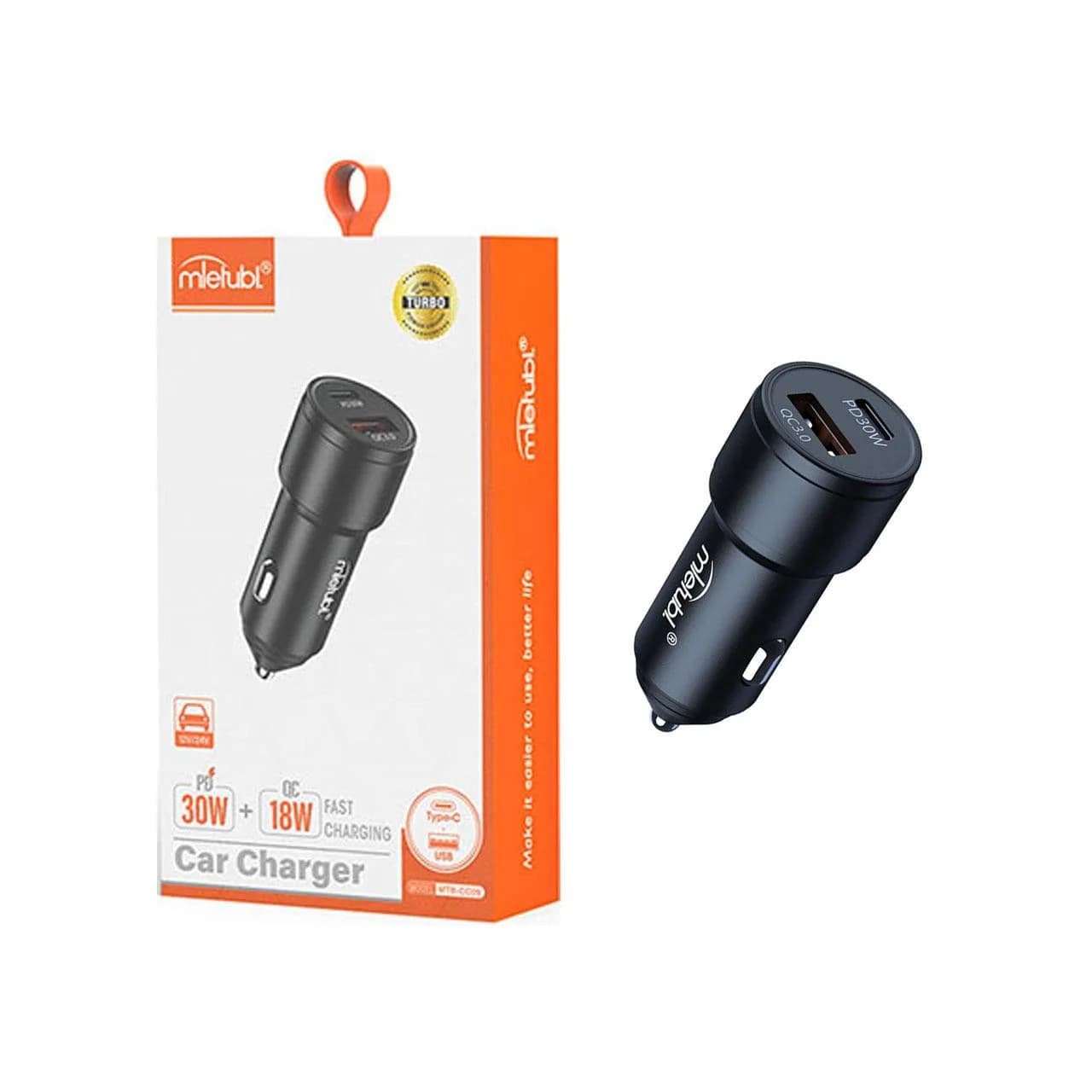 شارژر فندکی PD و فست دو پورت Mietubl مدل MTB-CC09 – مشکی (گارانتی شش ماهه AZR)