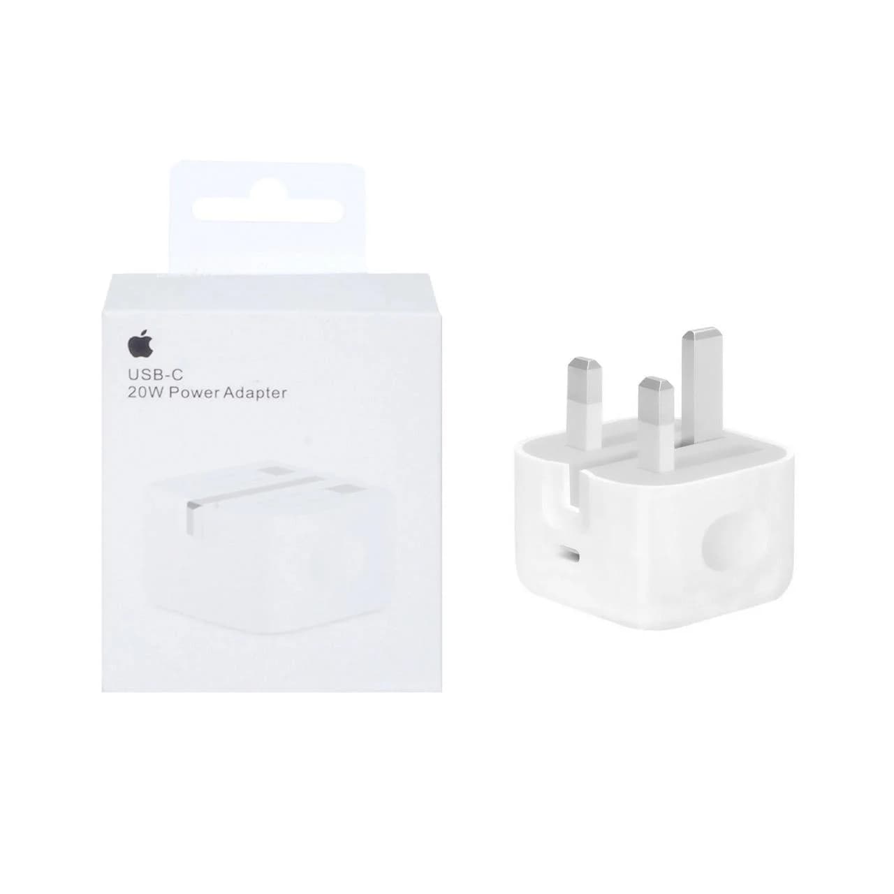 شارژر دیواری سه پین Apple مدل MHJF3B/A A2344 20W – سفید (گارانتی شش ماهه AZR)