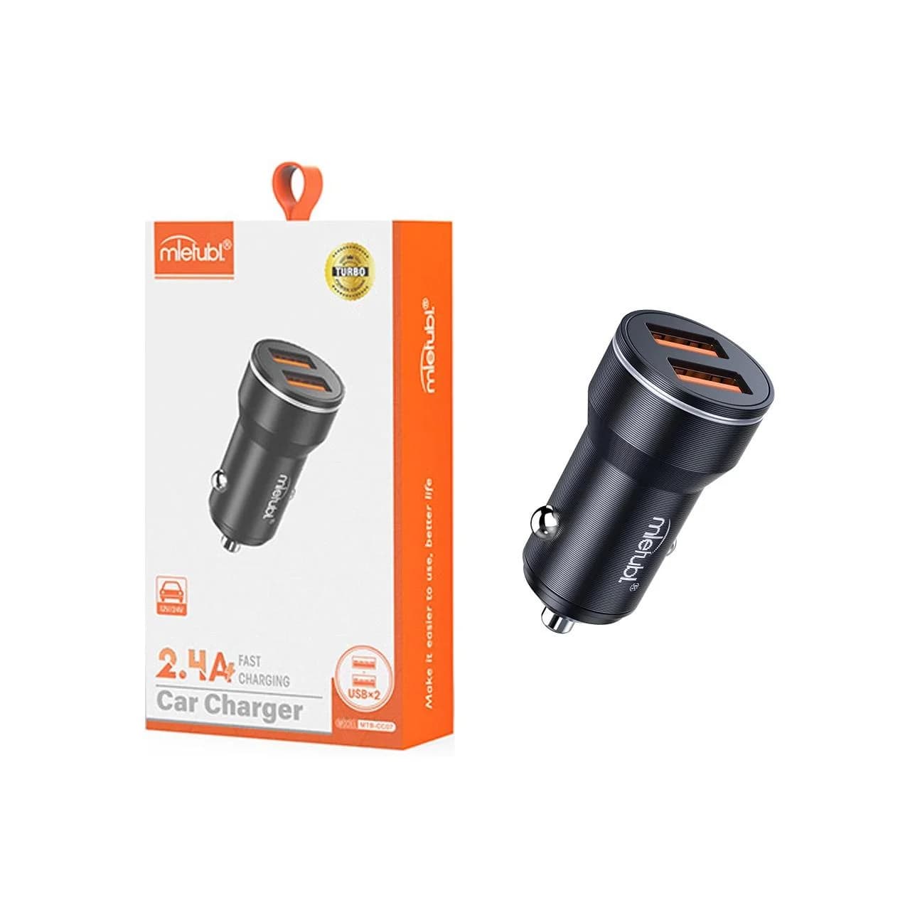 شارژر فندکی فست دو پورت Mietubl مدل MTB-CC07 – مشکی (گارانتی شش ماهه AZR)