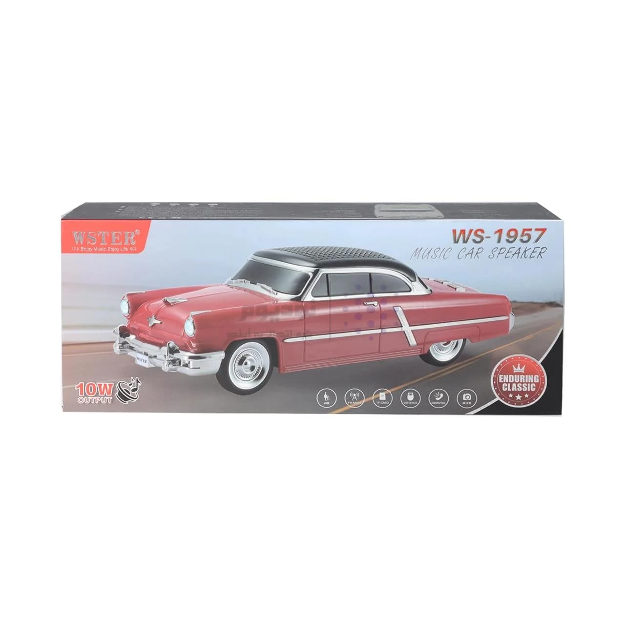 اسپیکر بی سیم طرح ماشین کلاسیک WSTER مدل WS-1957 – آبی – MMX — تصویر ۷