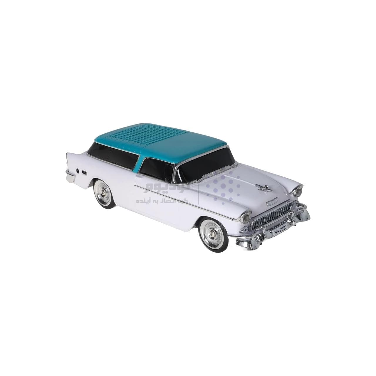 اسپیکر بی سیم طرح ماشین کلاسیک WSTER مدل WS-1955 – سفید – MMX — تصویر ۲