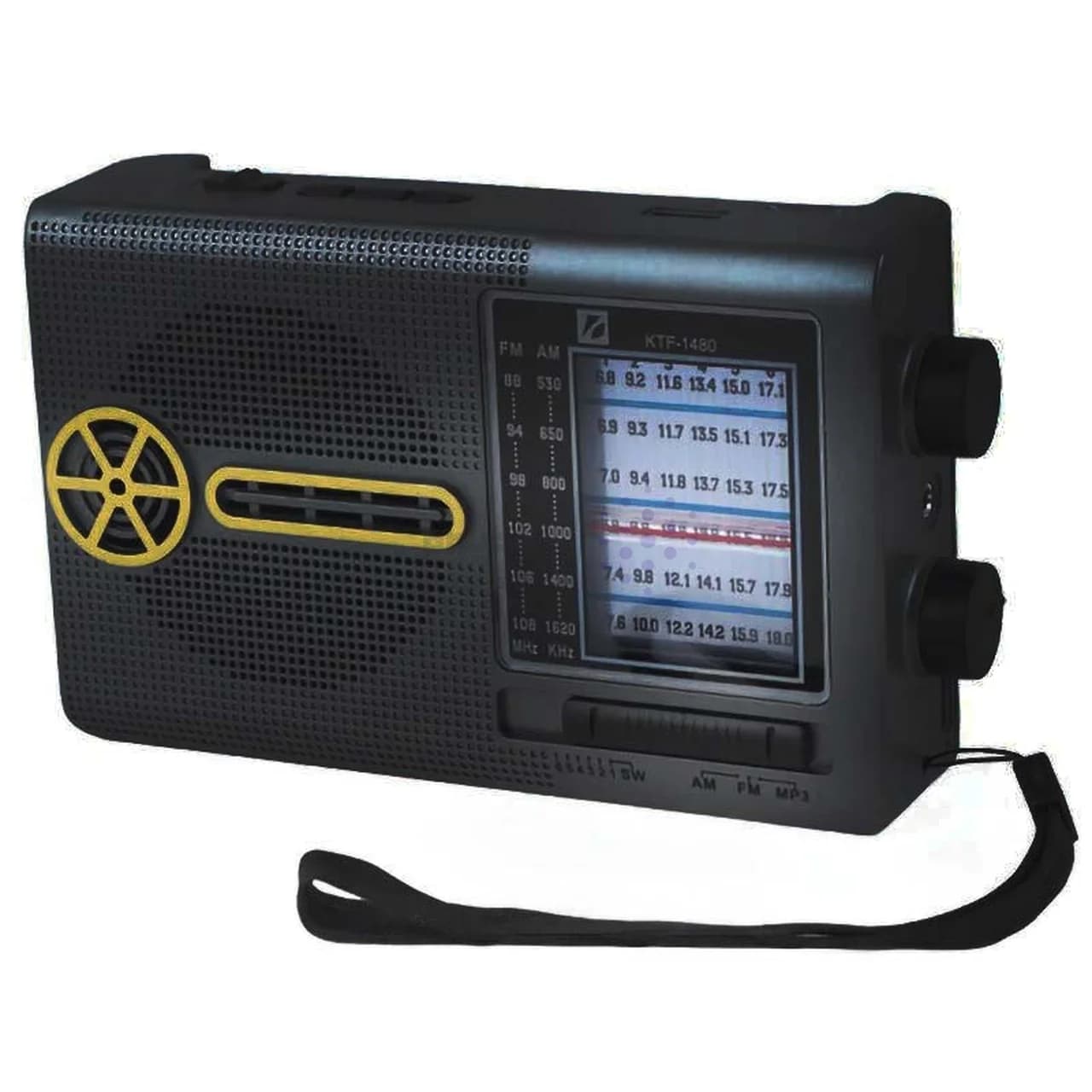 اسپیکر رادیو BIG SOUND مدل KTF-1480 – مشکی – TCO (دارای چراغ قوه و پنل خورشیدی) — تصویر ۶