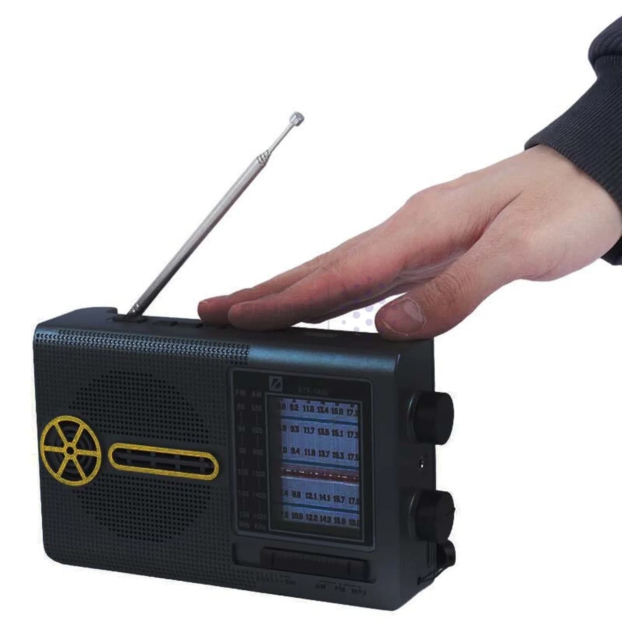 اسپیکر رادیو BIG SOUND مدل KTF-1480 – مشکی – TCO (دارای چراغ قوه و پنل خورشیدی) — تصویر ۸