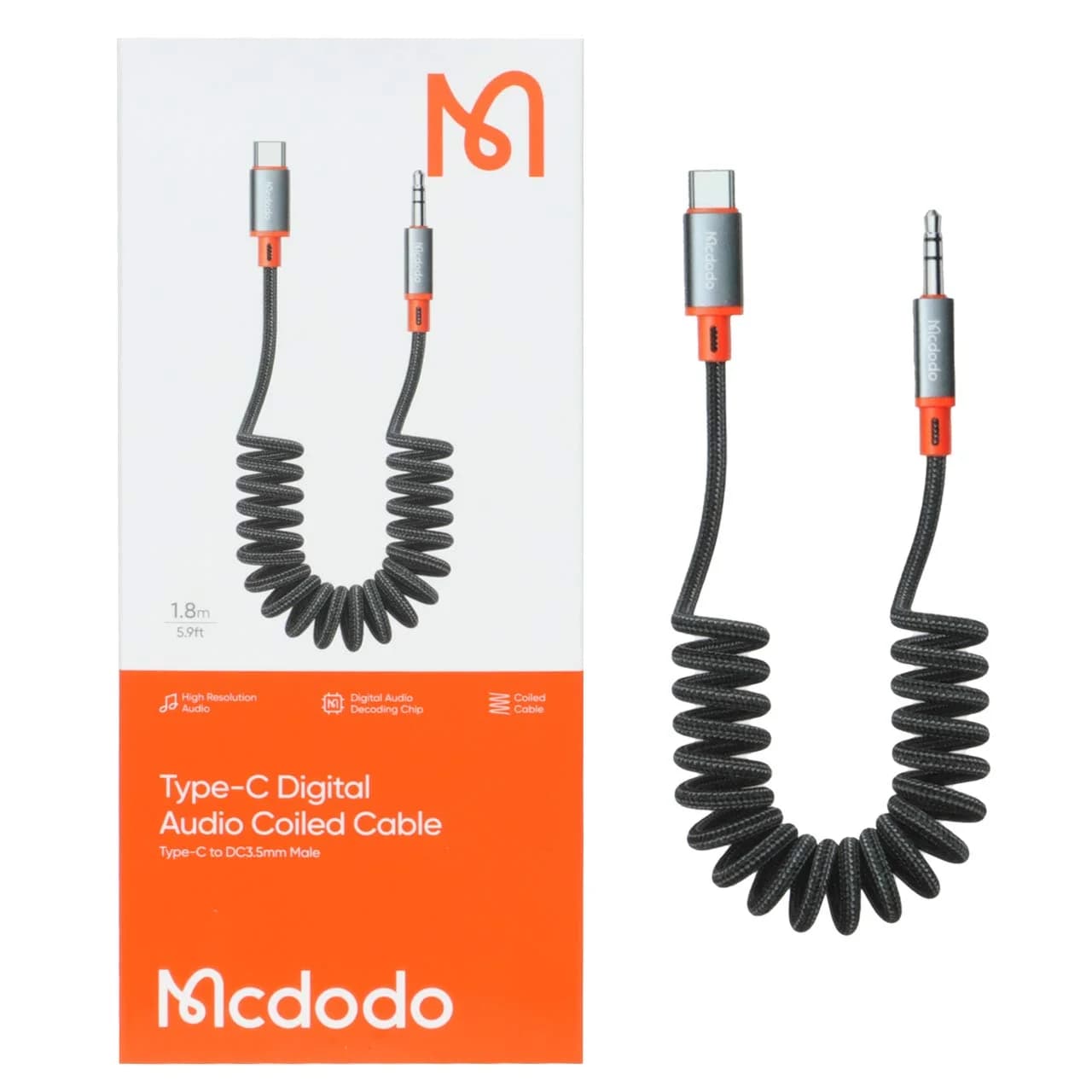تبدیل Mcdodo Type-C TO AUX مدل CA-0900 – مشکی (گارانتی متین)