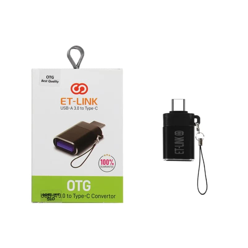 تبدیل ET-LINK USB3.0 OTG Type-C – مشکی — تصویر ۷
