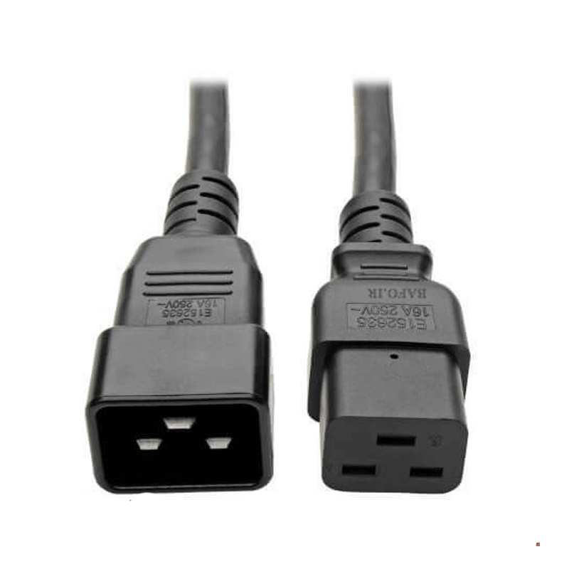 کابل برق بک تو بک (3×1.5 mm) بافو مدل C20-C19 طول 0.4 متر