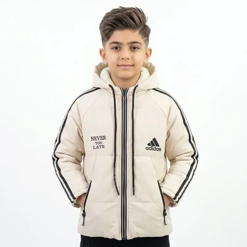 کاپشن پسرانه ADIDAS استخوانی