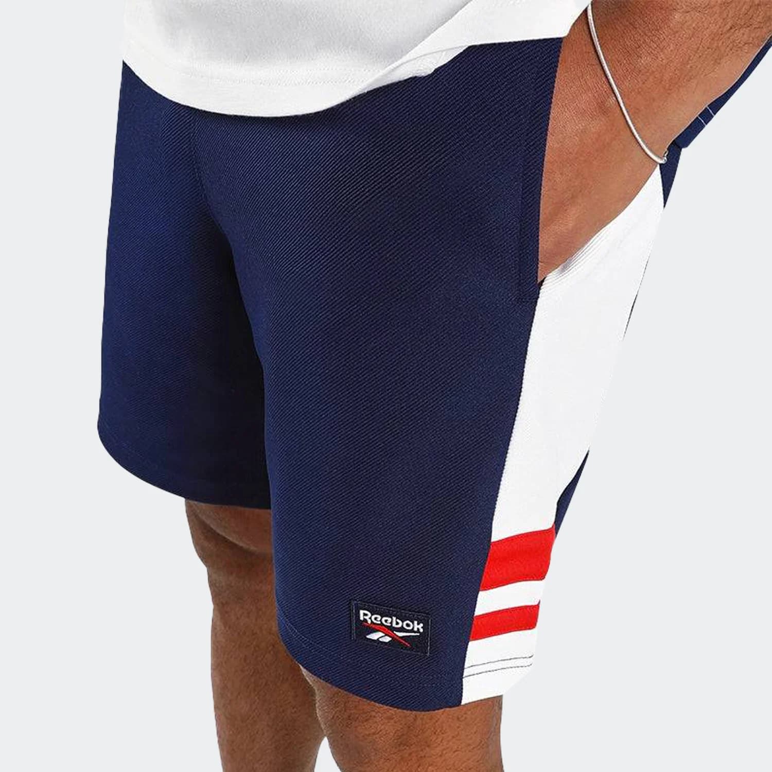 شلوارک مردانه ریباک مدل Reebok Men Heritage Cut & Sew Track Shorts — تصویر ۲