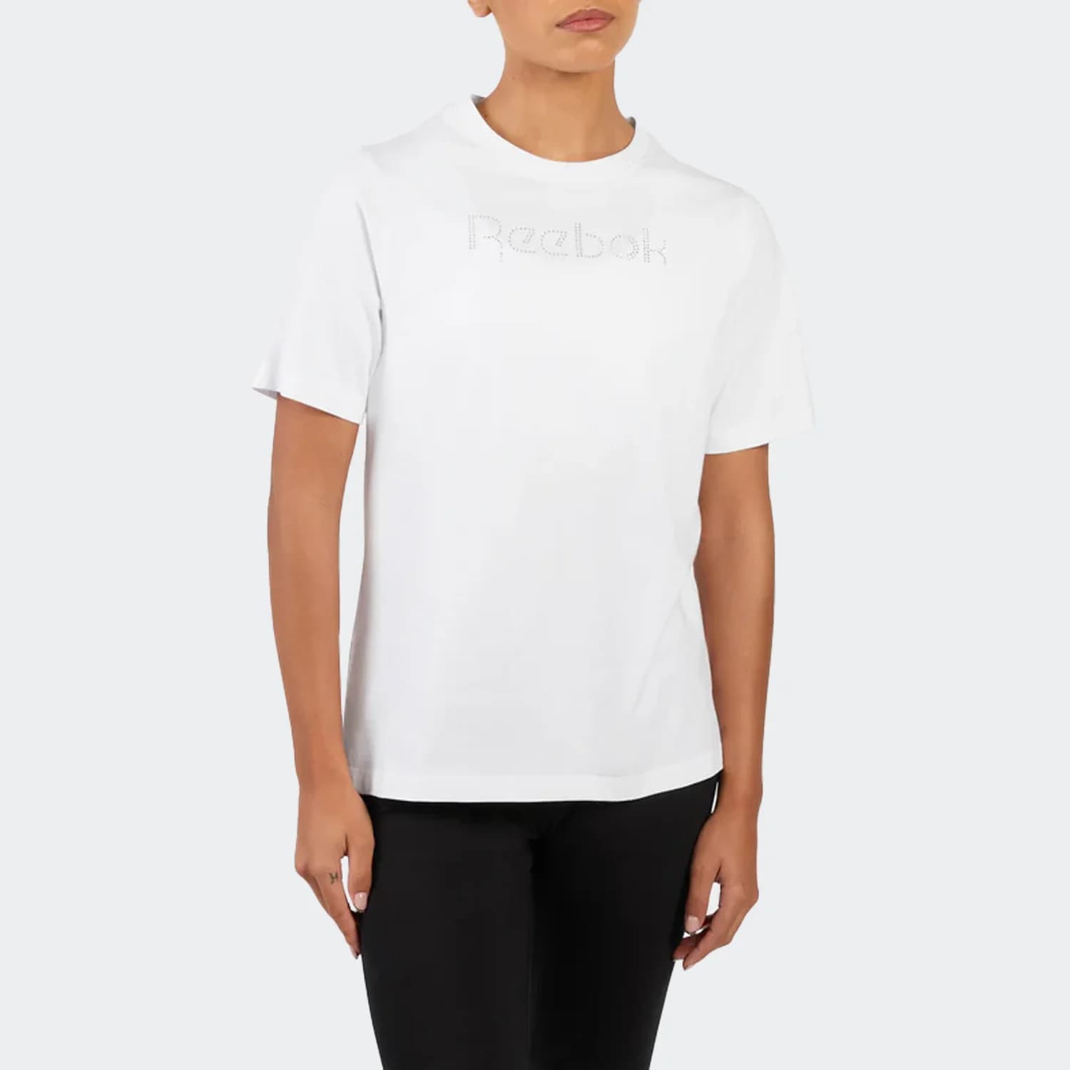 تیشرت زنانه ریباک مدل Studded Logo T-Shirt