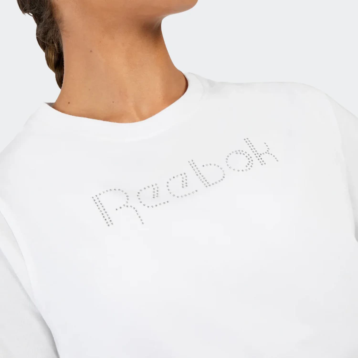 تیشرت زنانه ریباک مدل Studded Logo T-Shirt — تصویر ۳
