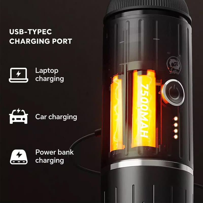 اسپرسوساز شارژی پرتابل مدل PORTABLE ESPRESSO MAKER — تصویر ۵