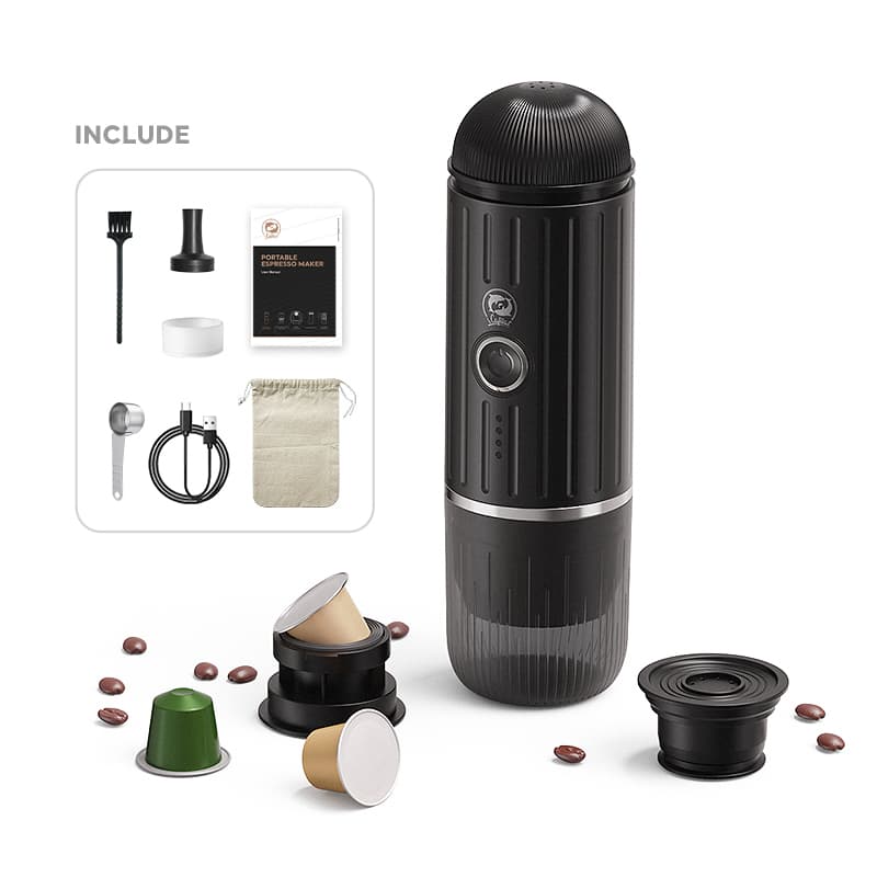 اسپرسوساز شارژی پرتابل مدل PORTABLE ESPRESSO MAKER — تصویر ۳
