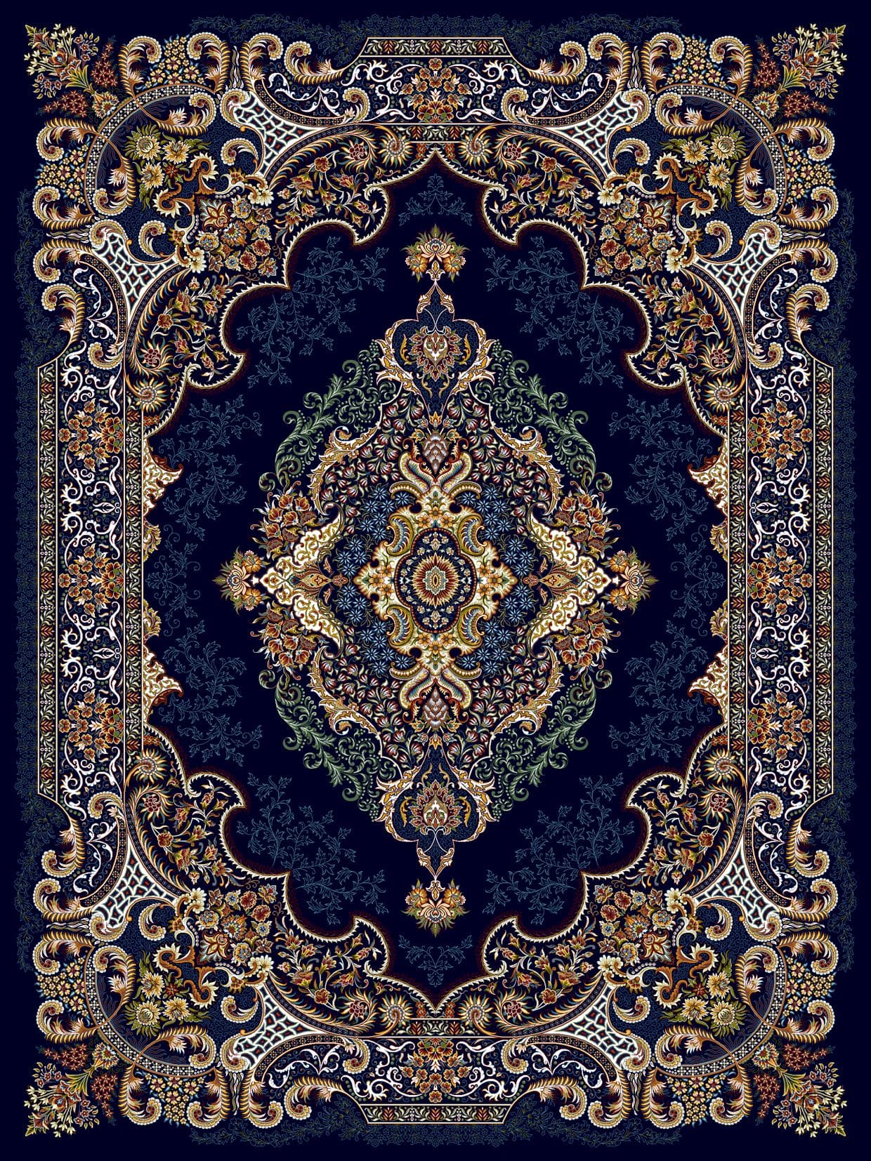قالیچه طرح کلاسیک کد RUG-CLS-127