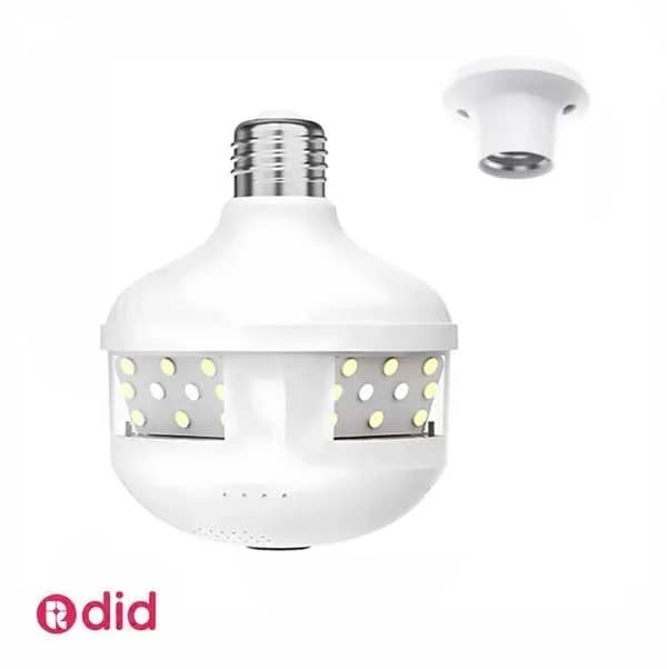 لامپ دوربین‌دار 360 درجه وای‌فای مدل D8 V380 PRO