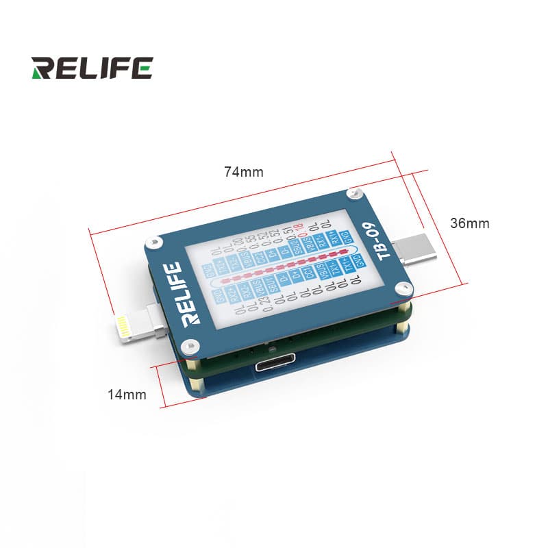 دستگاه تستر پورت شارژ RELIFE TB‑09 Charging Port Tester — تصویر ۴