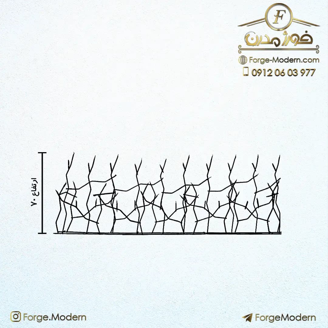 حفاظ شاخ گوزنی زرتا تراکم 22 میلگرد 8 — تصویر ۷