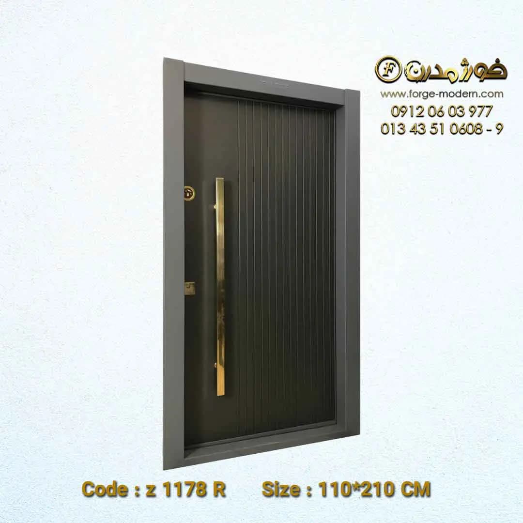 درب ضد سرقت طرح عمودی مدرن پلاس پیانویی کد Z 2232 R — تصویر ۳