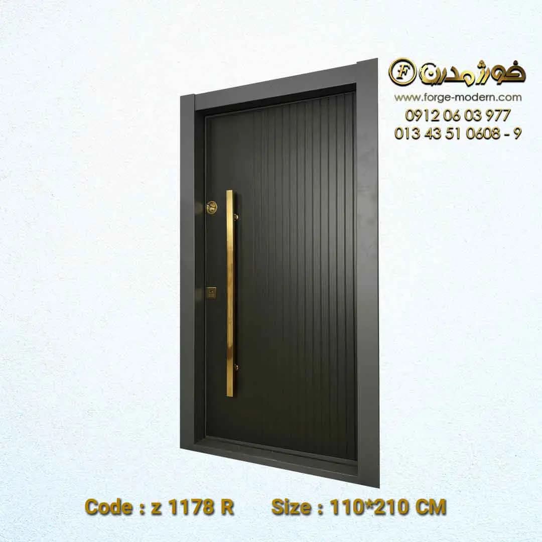 درب ضد سرقت طرح عمودی مدرن پلاس پیانویی کد Z 2232 R — تصویر ۵