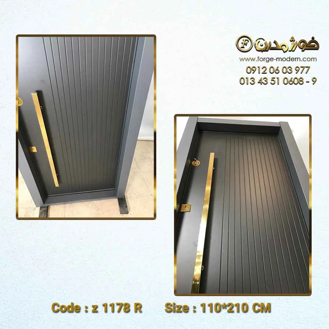 درب ضد سرقت طرح عمودی مدرن پلاس پیانویی کد Z 2232 R — تصویر ۸