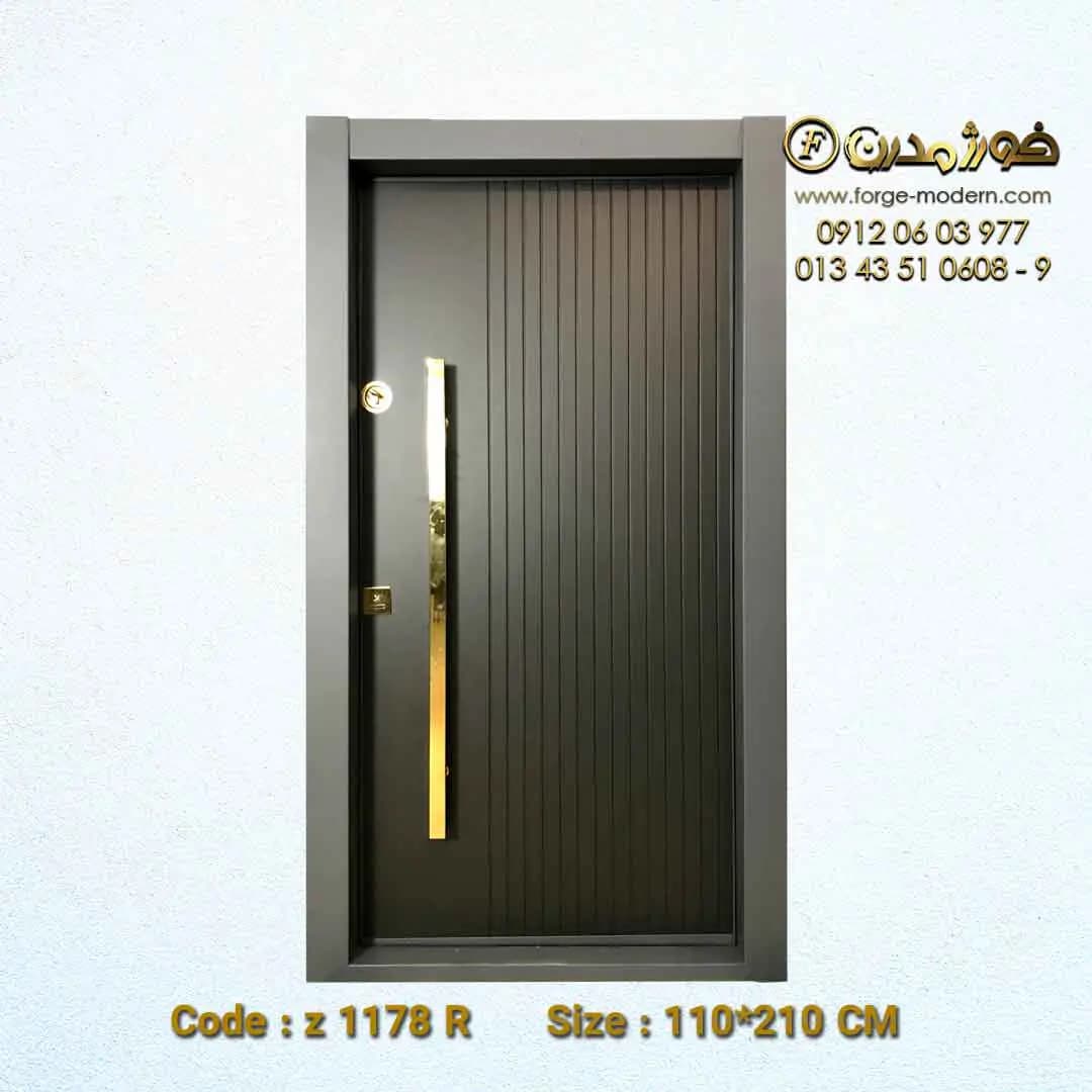 درب ضد سرقت طرح عمودی مدرن پلاس پیانویی کد Z 2232 R