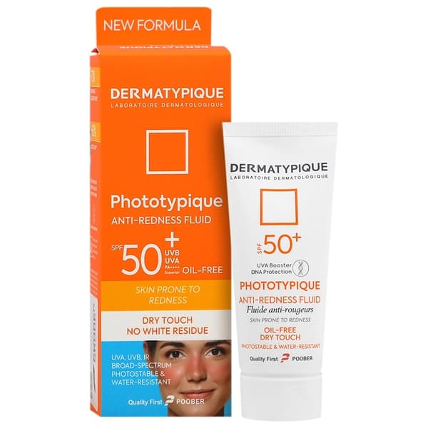 فلوئید ضدآفتاب پوست قرمز وحساس SPF50 فتوتیپیک درماتیپیک