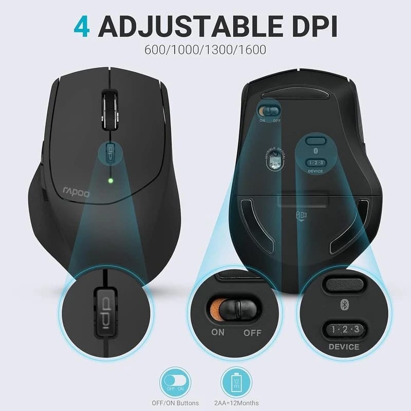 موس بی سیم رپو MT550 — تصویر ۶