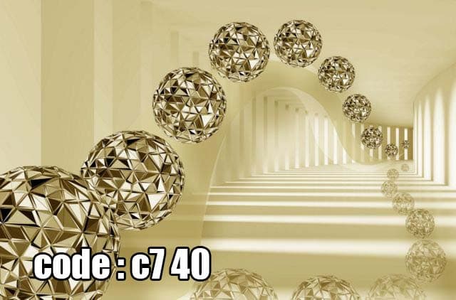 پوستر دیواری سه‌بعدی گل سفید متالیک | طرح لوکس مینیمال و مدرن