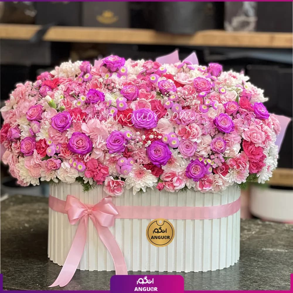 باکس گل طبیعی عاشقانه