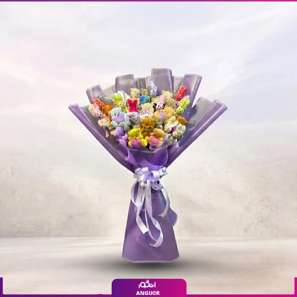 دسته گل عروسکی با تو بودن