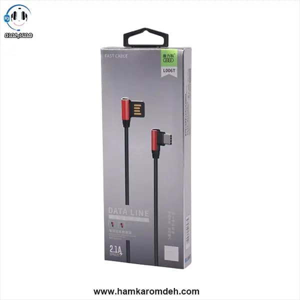 کابل تایپ سی فست شارژ L006T — تصویر ۳